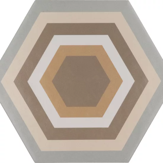 Carrelage Hexatile Harmony Colours 17,5x20 cm - détail du carreau 3