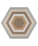 Carrelage Hexatile Harmony Colours 17,5x20 cm - détail du carreau 3