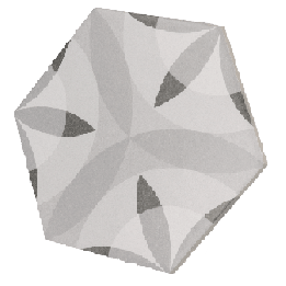 Hexatile Nature B&W 17.5x20 cm - carrelage NAIS