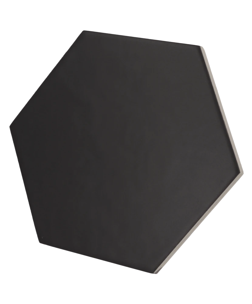 Carrelage Hexatile Black Mat 17,5x20 cm - détail du carreau
