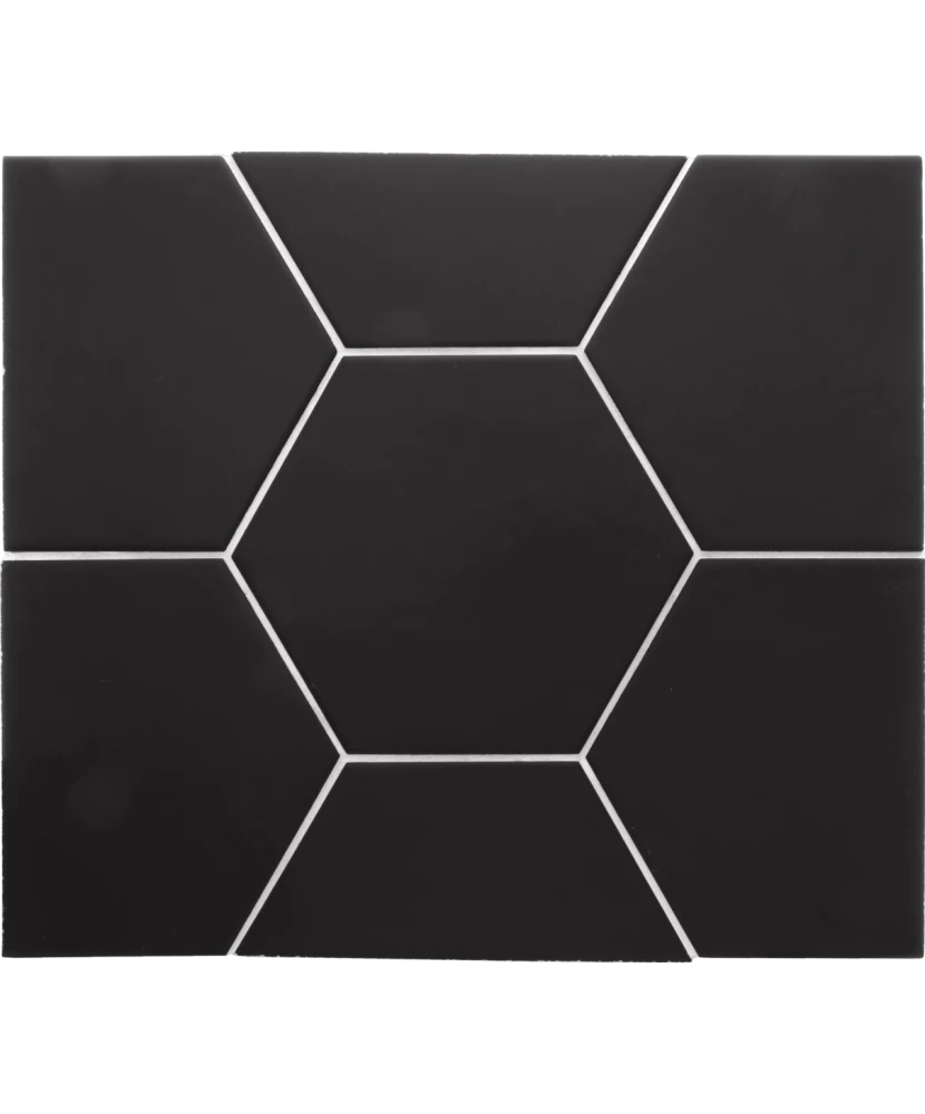 Carrelage Hexatile Black Mat 17,5x20 cm - détail du carreau 2
