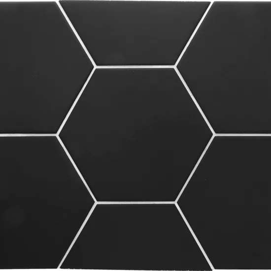 Carrelage Hexatile Black Mat 17,5x20 cm - détail du carreau 2