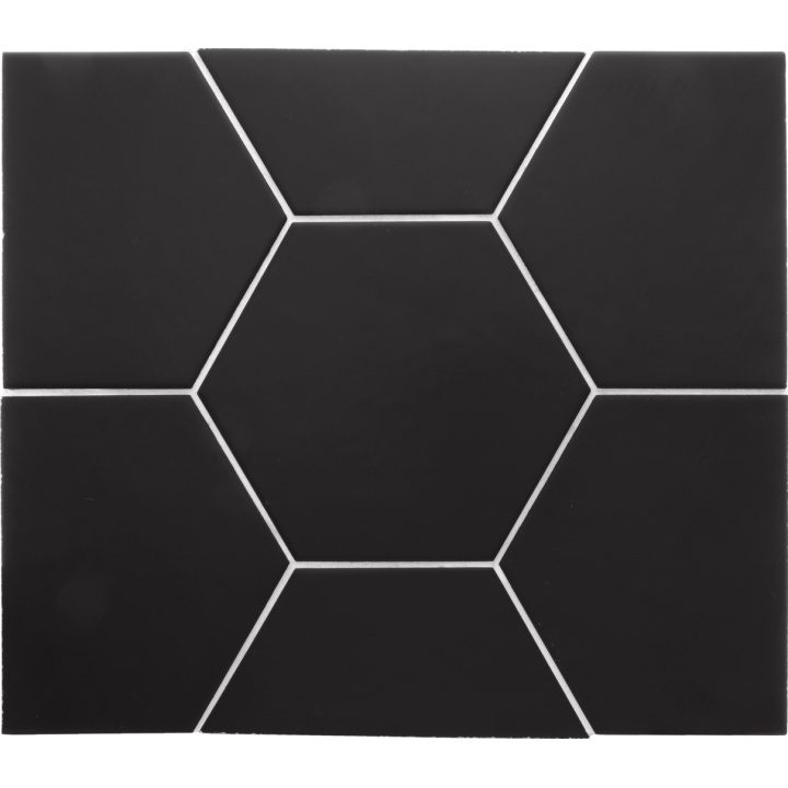 Hexatile Black Matt 17.5x20 cm - carrelage NAIS - image 2