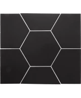 Carrelage Hexatile Black Mat 17,5x20 cm - détail du carreau 2