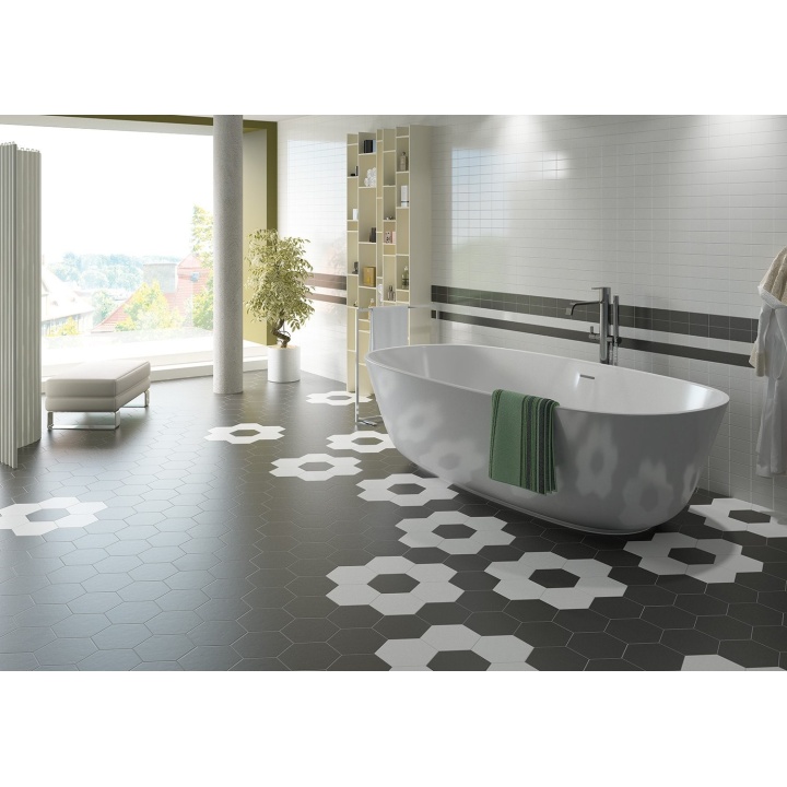 Hexatile Black Matt 17.5x20 cm - carrelage NAIS - image 4