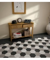 Carrelage Hexatile Black Mat 17,5x20 cm - vue d’ambiance 2