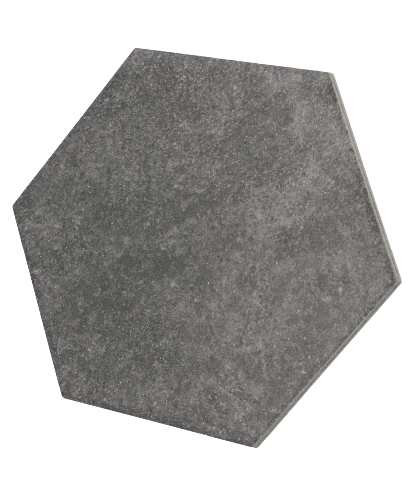 Carrelage Hexatile Cement Black 17,5x20 cm - détail du carreau