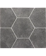 Carrelage Hexatile Cement Black 17,5x20 cm - détail du carreau 2