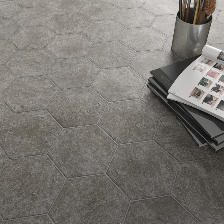 Hexatile Cement Black 17.5x20 cm - carrelage NAIS - image 5