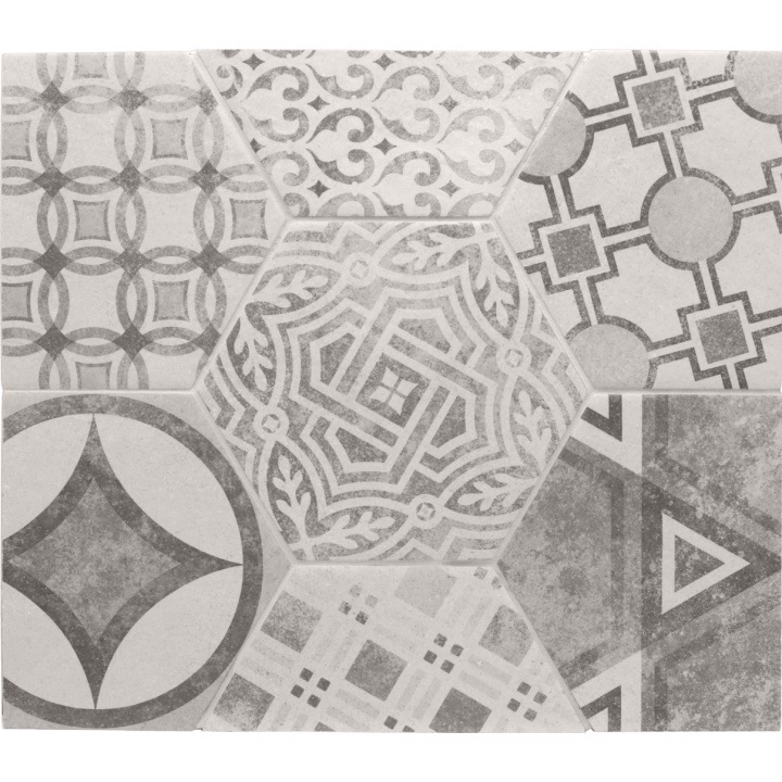 Hexatile Cement Garden Grey 17.5x20 cm - carrelage NAIS - image 2