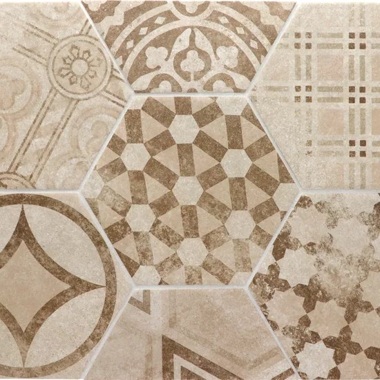 Carrelage Hexatile Cement Garden Sand 17,5x20 cm - détail du carreau 2