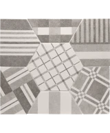 Carrelage Hexatile Cement Geo Grey 17,5x20 cm - détail du carreau 2