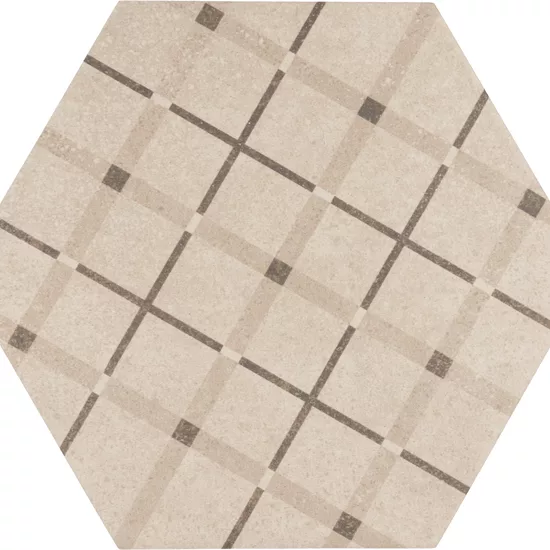 Carrelage Hexatile Cement Geo Sand 17,5x20 cm - détail du carreau 3