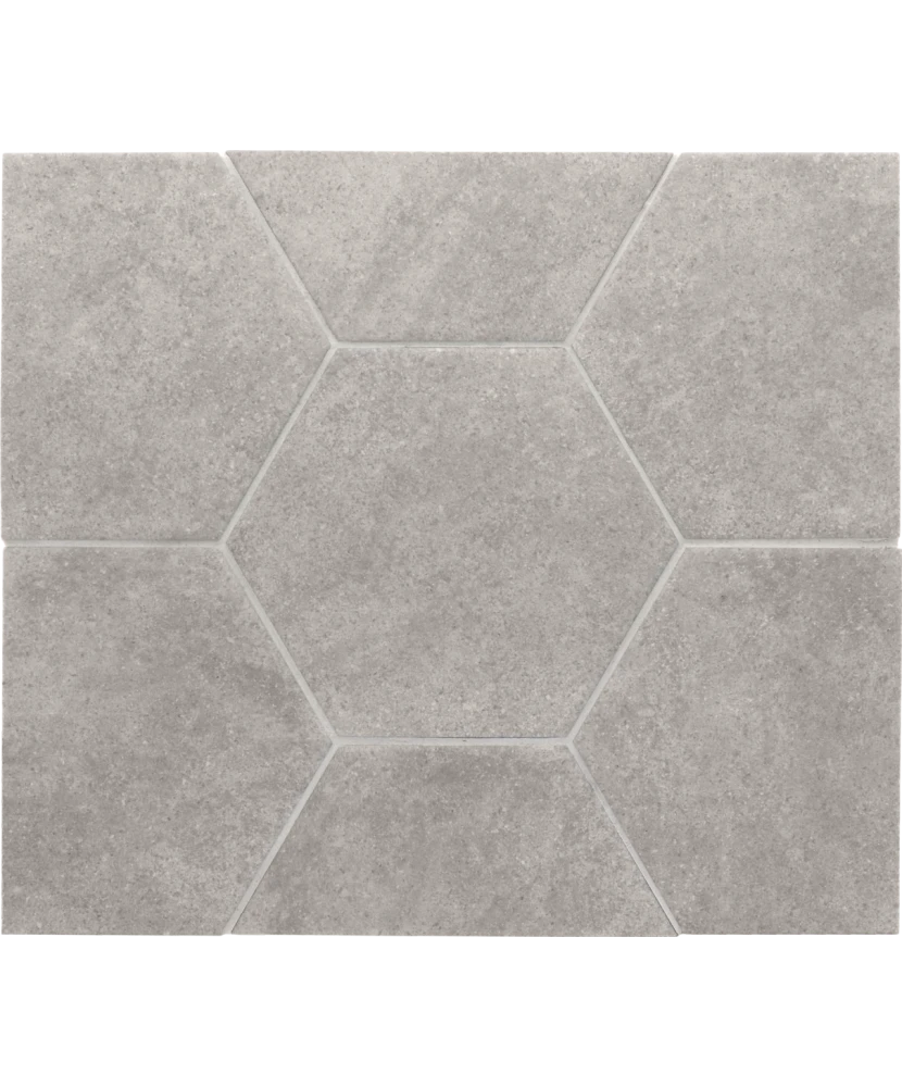 Carrelage Hexatile Cement Grey 17,5x20 cm - détail du carreau 2