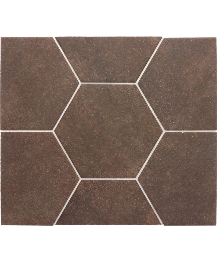 Carrelage Hexatile Cement Mud 17,5x20 cm - détail du carreau 2