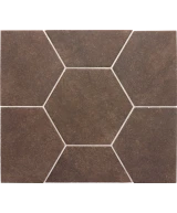 Carrelage Hexatile Cement Mud 17,5x20 cm - détail du carreau 2