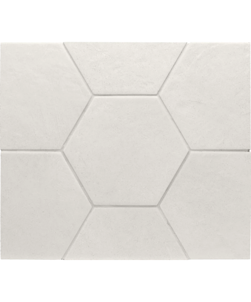 Carrelage Hexatile Cement White 17,5x20 cm - détail du carreau 2