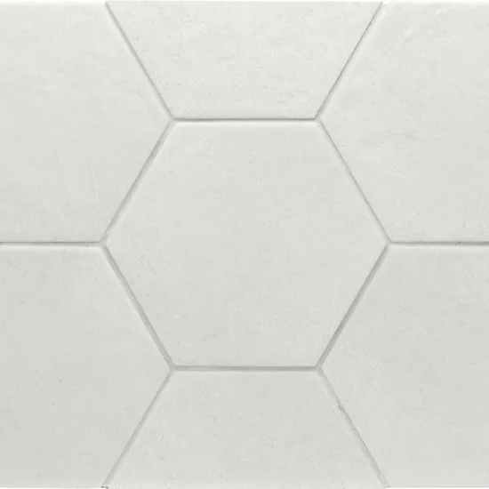 Carrelage Hexatile Cement White 17,5x20 cm - détail du carreau 2
