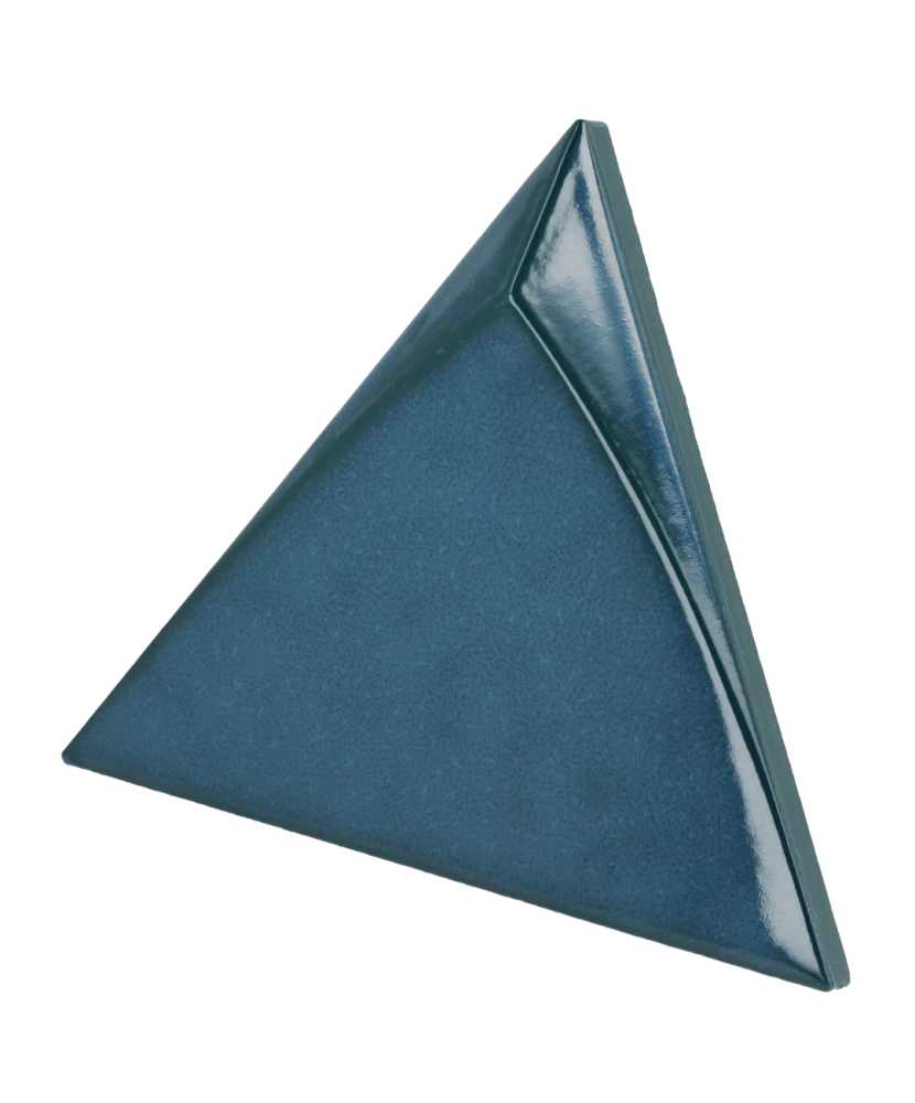 Carrelage Tirol Electric Blue 10,8x12,4 cm - vue latérale du carreau