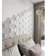Carrelage Tirol Light Grey 10,8x12,4 cm - posé dans une chambre - vue 2
