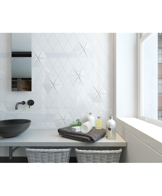 Tirol White 10.8x12.4 cm - carrelage NAIS - image 3