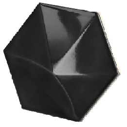 Oberland Black 12.4x10.7 cm - carrelage NAIS