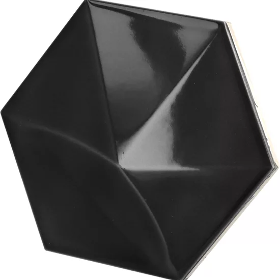 Carrelage Oberland Black 12,4x10,7 cm - vue latérale du carreau