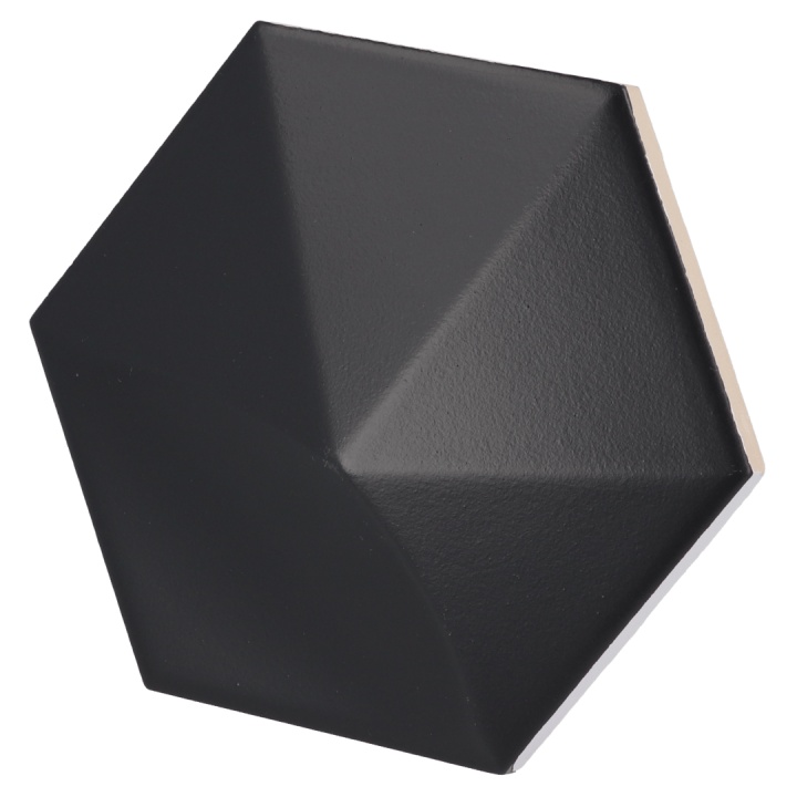Oberland Black Matt 12.4x10.7 cm - carrelage NAIS