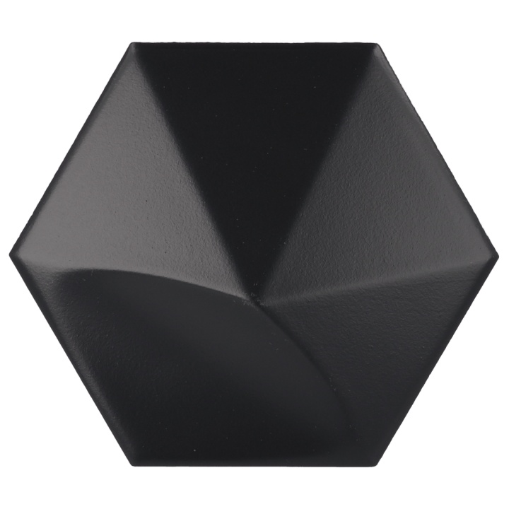 Oberland Black Matt 12.4x10.7 cm - carrelage NAIS - image 2