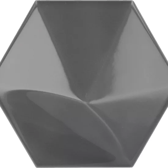 Carrelage Oberland Dark Grey 12,4x10,7 cm - vue de face du carreau