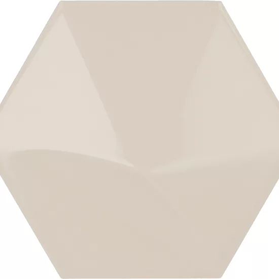 Carrelage Oberland Greige 12,4x10,7 cm - vue de face du carreau