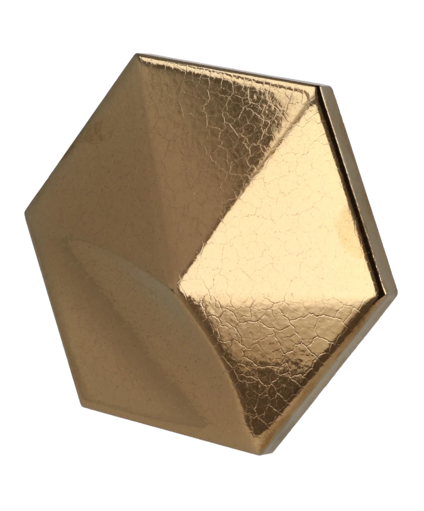 Carrelage Oberland Metallic 12,4x10,7 cm - vue latérale du carreau