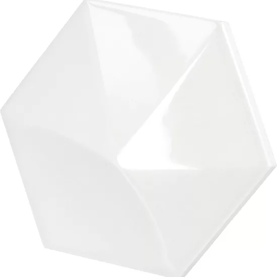 Carrelage Oberland White 12,4x10,7 cm - vue latérale du carreau