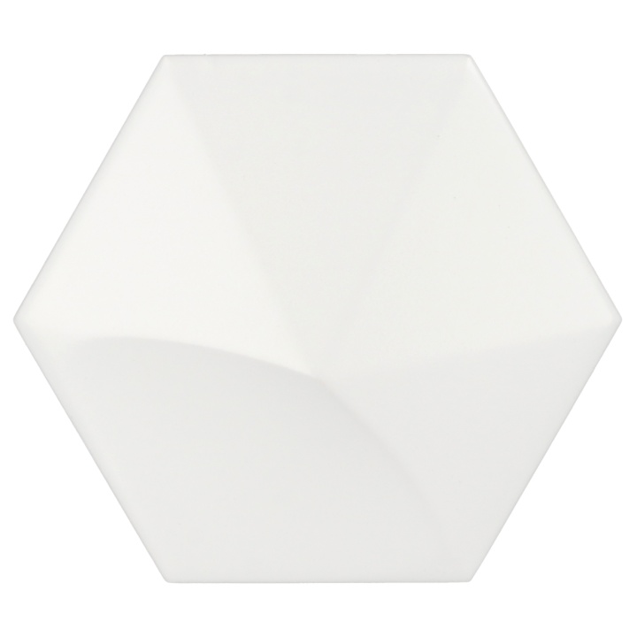 Oberland White Matt 12.4x10.7 cm - carrelage NAIS - image 2