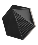 Carrelage Umbrella Black 12,4x10,7 cm - vue latérale du carreau