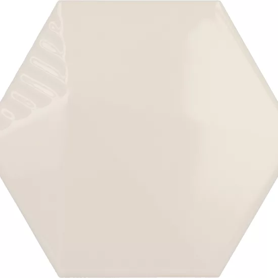 Carrelage Umbrella Cream 12,4x10,7 cm - vue de face du carreau
