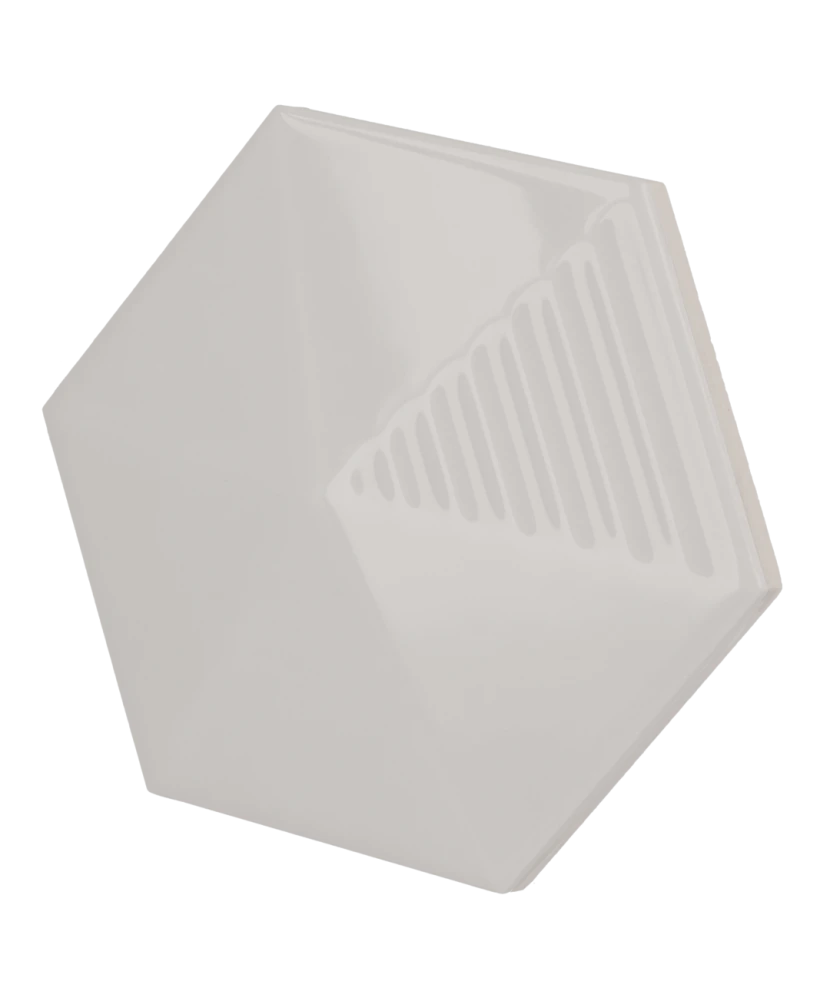 Carrelage Umbrella Light Grey 12,4x10,7 cm - vue latérale du carreau