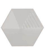 Carrelage Umbrella Light Grey 12,4x10,7 cm - vue de face du carreau