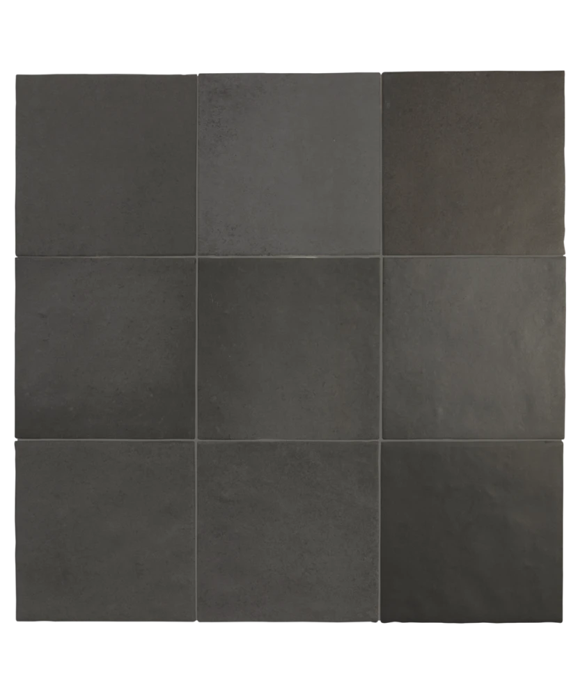 Carrelage Magma Black Coal 13,2x13,2 cm - détail du carreau 2