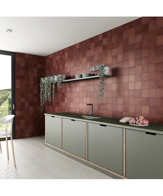 Magma Burgundy 13.2x13.2 cm - carrelage NAIS - image 4