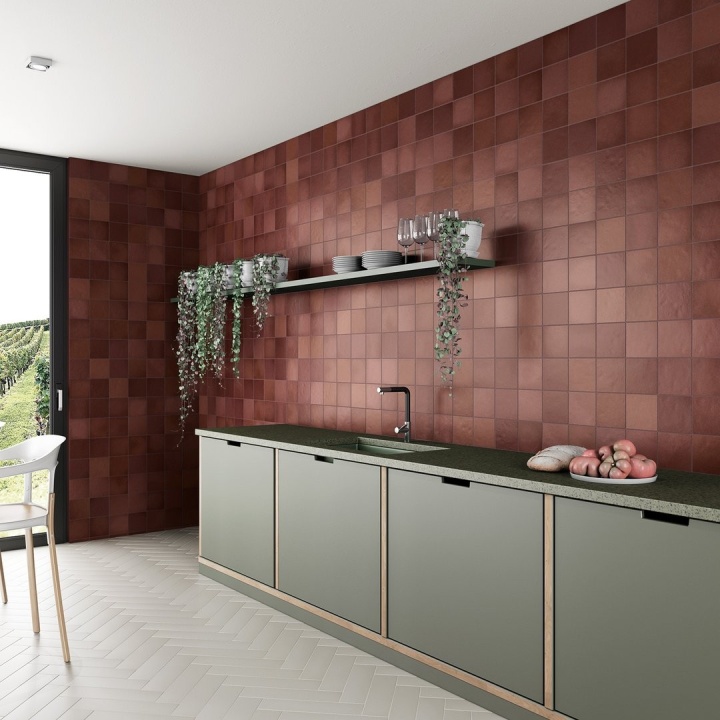 Magma Burgundy 13.2x13.2 cm - carrelage NAIS - image 4
