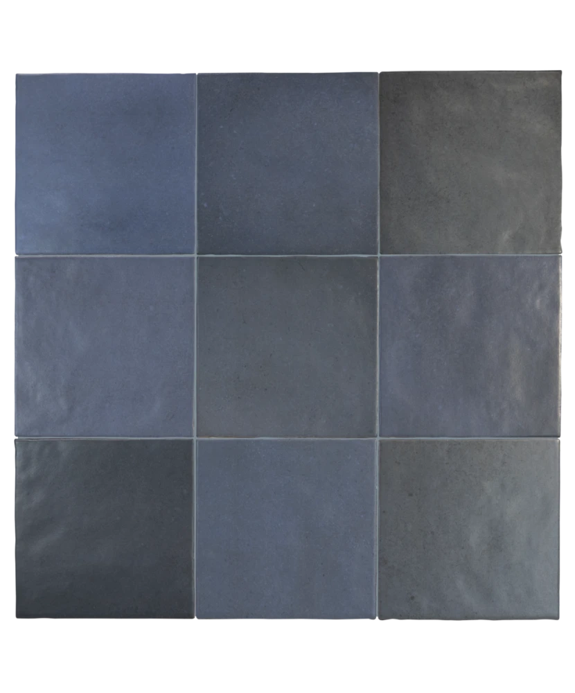 Carrelage Magma Sea Blue 13,2x13,2 cm - détail du carreau 2