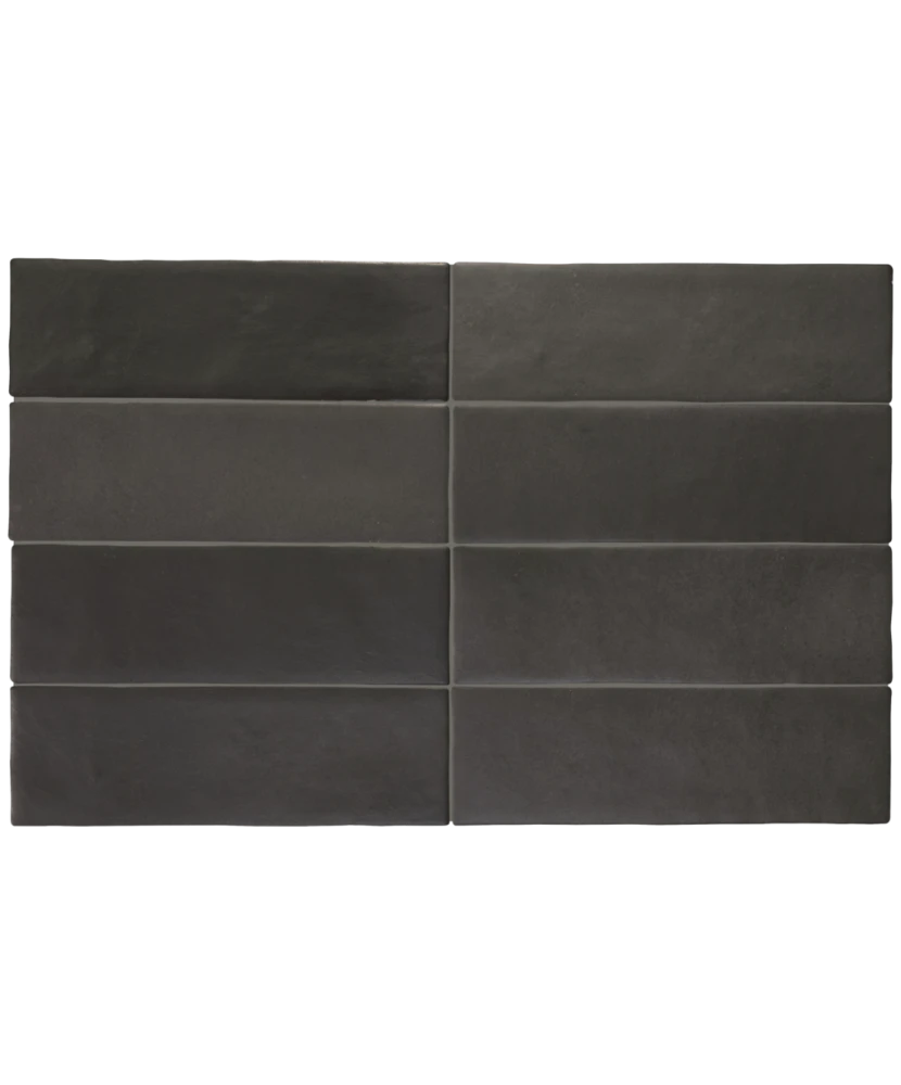 Carrelage Magma Black Coal 6,5x20 cm - détail du carreau 2