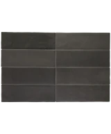 Carrelage Magma Black Coal 6,5x20 cm - détail du carreau 2