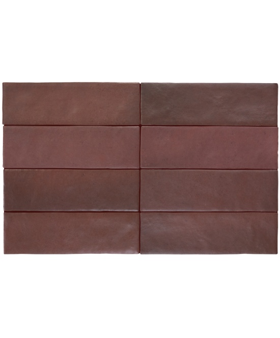 Magma Burgundy 6.5x20 cm - carrelage NAIS - image 2
