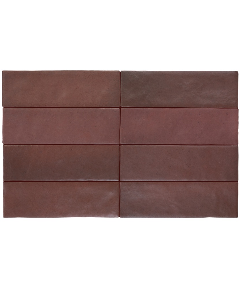 Magma Burgundy 6.5x20 cm - carrelage NAIS - image 2