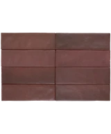 Carrelage Magma Burgundy 6,5x20 cm - détail du carreau 2