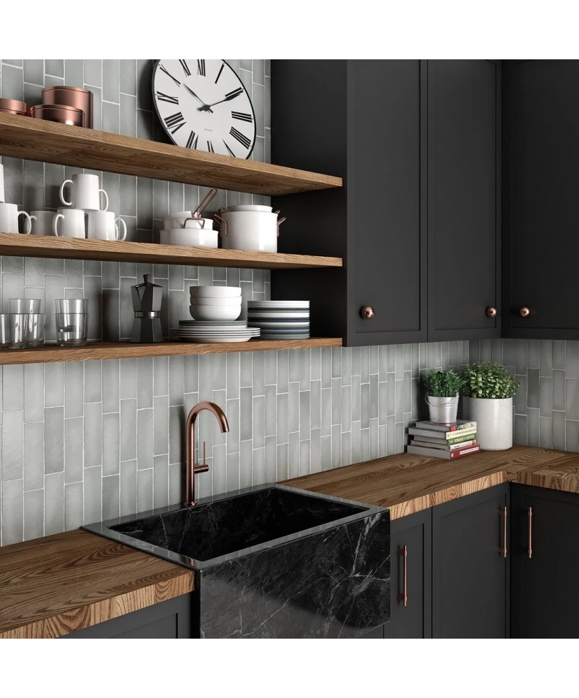 Carrelage Magma Grey Stone 6,5x20 cm - vue d’ambiance