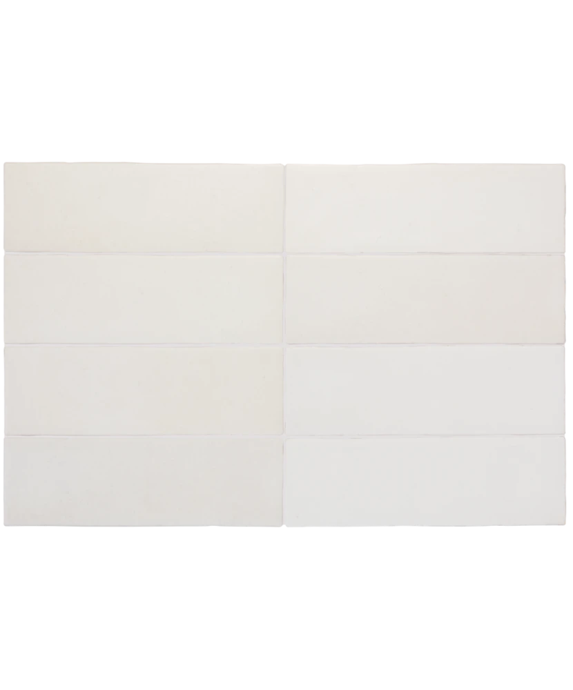 Carrelage Magma White 6,5x20 cm - détail du carreau 2