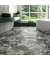 Carrelage Magma White 6,5x20 cm - vue d’ambiance